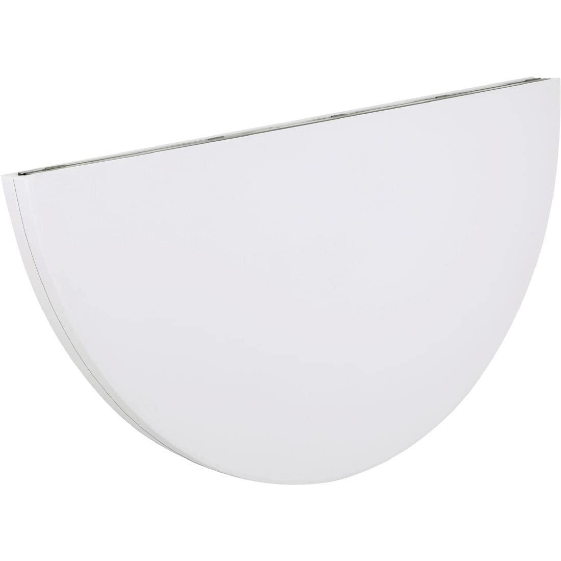 Bolero Table Pliante Ronde en PE, Blanche, Dimensions: 74(H) x 183(Ø)cm, Table d'Appoint pour Restaurant, Structure en Acier Thermolaqué avec Plateau en Polyéthylène Haute Densité, HC270