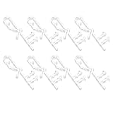 ✅✅✅caractérisés par une couleur transparente, un design simple, les clips de store verticaux peuvent convenir à la plupart des rideaux. Clips de cantonnière clip de support de retenue caché en plastique transparent pour cantonnière de store de fenêtre, pièces de stores horizontaux en faux bois