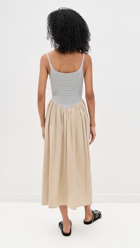 LE BOP Women's Alix Mixed Fabric Tank Dress3