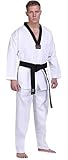 Kimono de taekwondo cuello negro