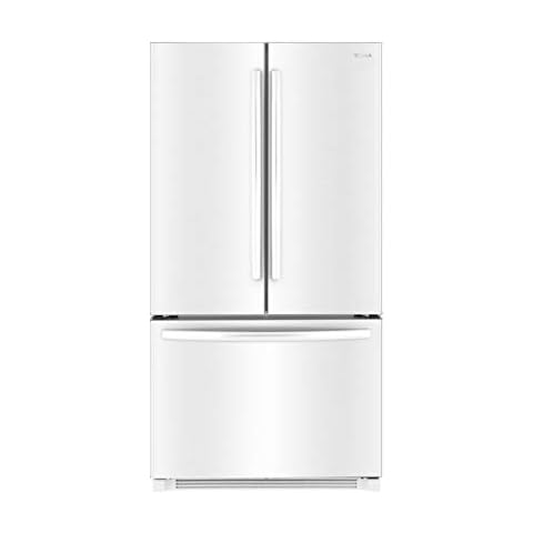 Winia WRFS26ABWD French Door Non-Dispenser Refrigerator, 26.1 Cu.Ft, White Cover