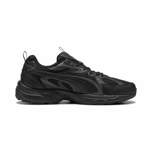 Puma MILENIO TECH Unisex-Sneaker, Schwarz-Shadow-Grau, 7 UK – Ansicht 3