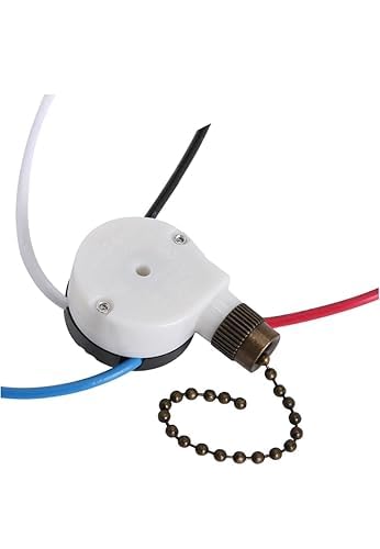 Image of PE - Pull Chain Switch Multifunctional Replacement Part Wall Lamps 3 Speed 4 Wire Bronze - Home & Garden-Lamps, Lighting & Ceiling Fans - Lighting Parts & Accessories