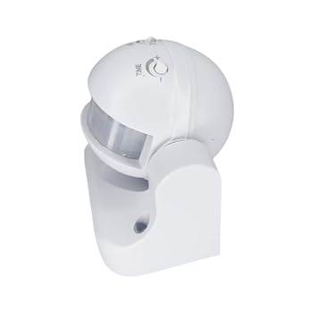 Geld Tech (GT-P05), 180° Wall-Mount PIR Motion Sensor For Light Control, Adjustable Light.