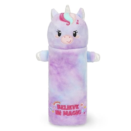 Legami - Astuccio Super Soft, Astuccio soffice, Tema Unicorn, Cartoncino con Disegno da colorare incluso, 100% Poliestere, Super Soft Pencil Case.