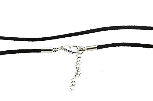 Silk Satin Necklace Cord | 24 Inch | Black Hypoallergnic Rope | Jewelry Gift for Any Age