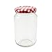 Produktbild 24 x 1 Lb Marmeladengläser (378 MLS.) mit einer Auswahl von sieben Farbige Deckel red gingham