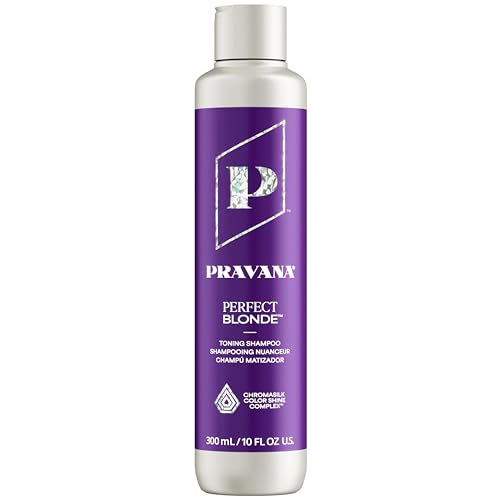 Pravana The Perfect Blonde Purple Toning Shampoo | Neutralizes Brassy, ...