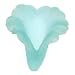 Beadaholique Light Weight Lucite Bell 4-Piece Flower Beads, 20mm, Matte Aquamarine Blue