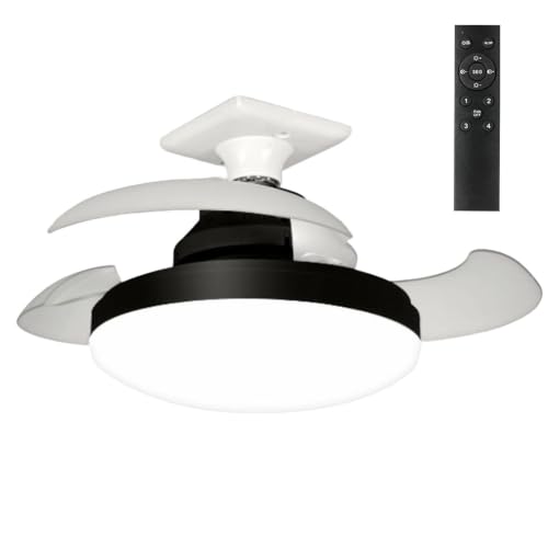 Ventilador de techo contra el calor sofocante en dormitorios con luz y mando integrado