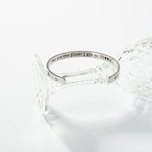 Image of Sister Bracelet Stainless Steel Friendship Jewelry Gifts for friends Female Perfect Best Friend Birthday Gifts for Women