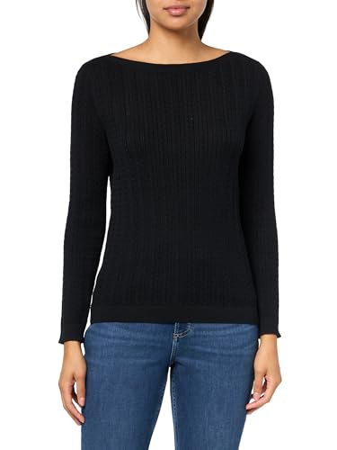 Image of Nautica Women's Long Sleeve Cable Boatneck Sweater
