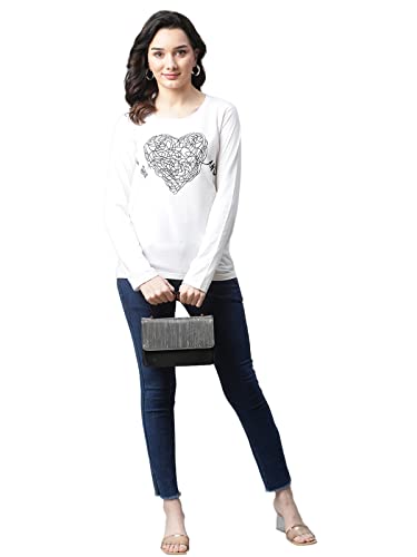Image of OM SAI LATEST CREATION Women's Plain Lycra with Plain Design on HaOSLC-Sleeve Regular Fit Office wear,Casual wear Top