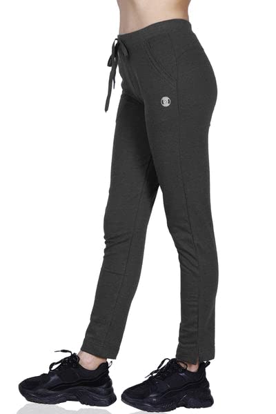 Image of Women's Straight Fit Ankle Length Cotton Track Pant