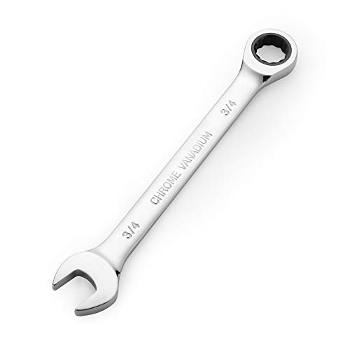 Image of FLZOSPER 3 /4 in. SAE Ratchet Wrench,Box End Head 72-Tooth Ratcheting Combination Wrench Spanner
