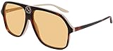  Gucci Gafas de sol GG0734S 005 Gafas de sol hombre color Havana con lente Naranja tamaño 62 mm