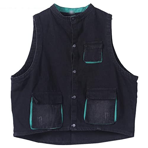 Moda de estilo calle con este chaleco sin mangas suelto para mujer 6