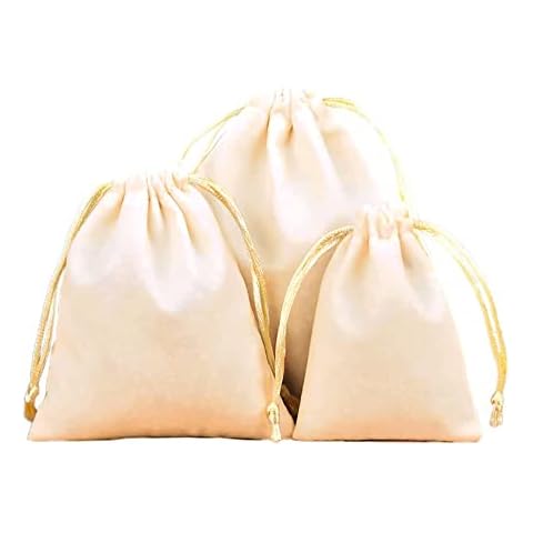 6 Stück Samtbeutel Schmuckbeutel, Kleine Stoff Beutel mit Kordelzug, Samt Säckchen Geschenkbeutel Stoffsäckchen zum Befüllen Cover