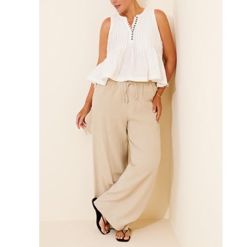 Women Y2K Babydoll Ruffle Tank Top Linen Front Button Pleated Peplum Vest Flowy Coquette Cropped Shirt Cute Blouse Summer4