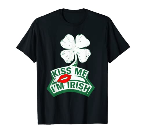 Kiss Me Im Irish St Patricks Day Beber Camiseta