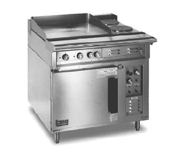 Lang R36C-ATA 36"W Electric Range With (1) 24" Griddle, (2) 8" French Plates And Convection Oven