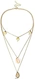 Cadena de varias filas para Mujer s Collar de Concha gargantilla Mujer Cuello Adorno de joyería decoración de Fiesta, Dorado Clever And Attractive