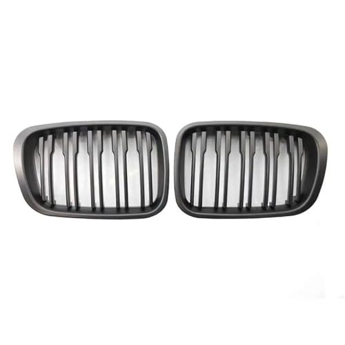 Rejilla delantera para E46 Serie 3 de 1998 a 2001 en negro mate ABS