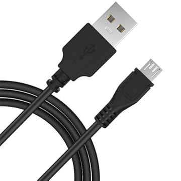 Arzweyk Cabo carregador Echo Dot de substituição, cabo de alimentação de carregamento micro USB compatível com alto-falante Amazon Echo Dot 2ª geração, fones de ouvido sem fio Bose QC35 QC35II QC25