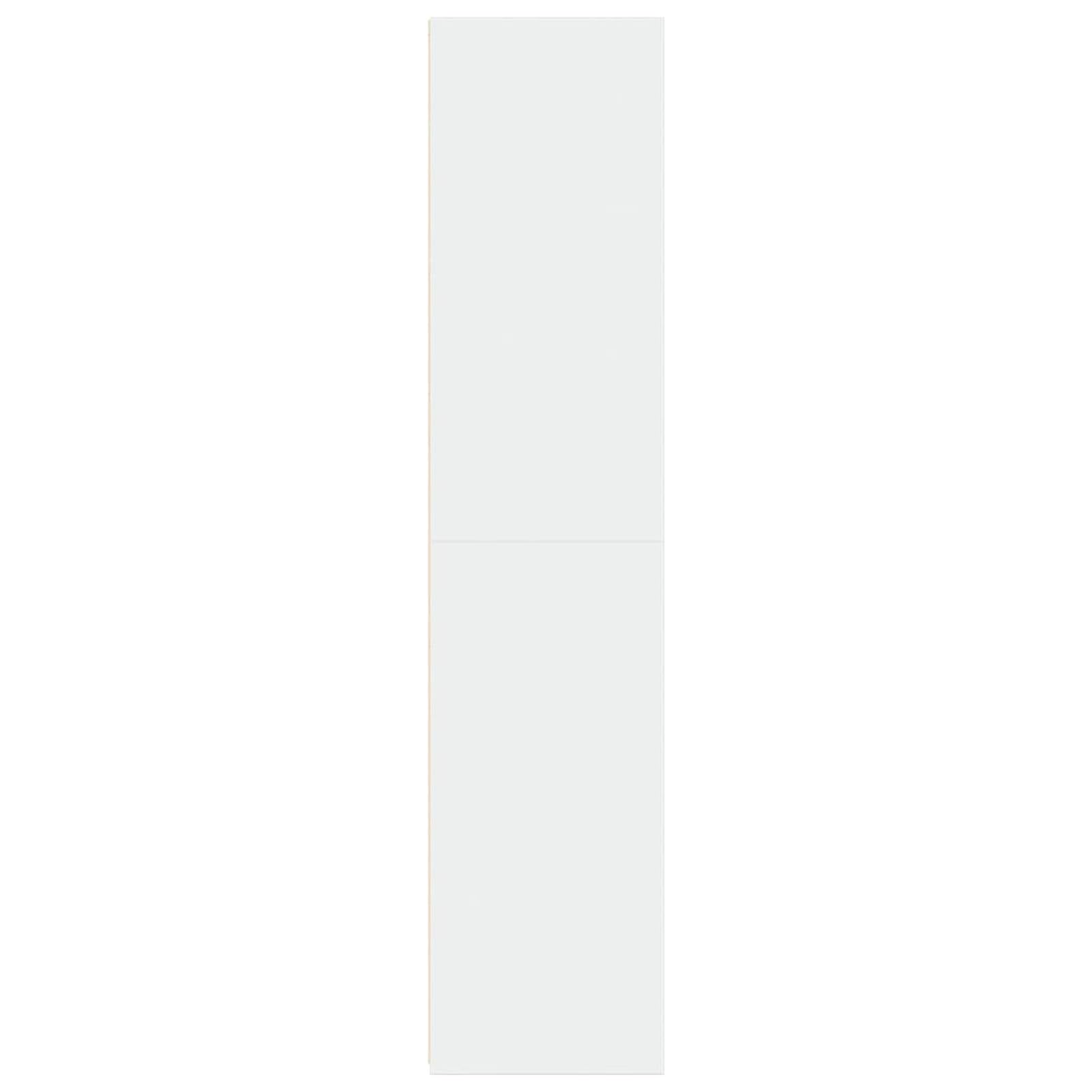 Highboard 45 x 41 x 185 cm, biała, z materiału drewnopochodnego, stabilna konstrukcja i łatwe czyszczenie, do nowoczesnego wyposażenia