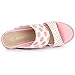 Allegra K Women's Platform Polka Dots Heel Espadrille Light Pink Wedge Sandals 7 M US