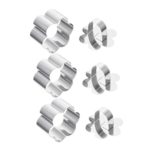 Ciieeo 3sets Stainless Steel Mousse Molds Creative Baking Molds for Cakes for Home Bakery and Restaurant Use for Mousse Cheesecake and Cookies