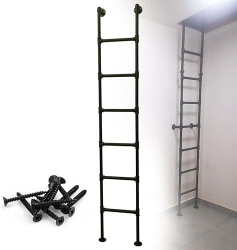 Sturdy 100-300 cm Metal Emergency Exit Ladder - Safety Climbing Ladder for Windows, Attics, Bunk Beds, Trucks & Boats - Universal Straight Design for Easy Access