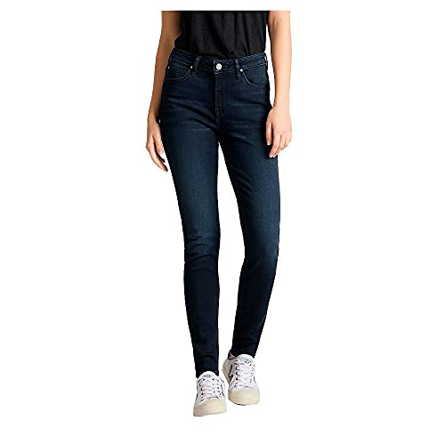 Lee Scarlett High, Vaqueros Ajustados Mujer, Azul (Worn Ebony), 30W / 31L