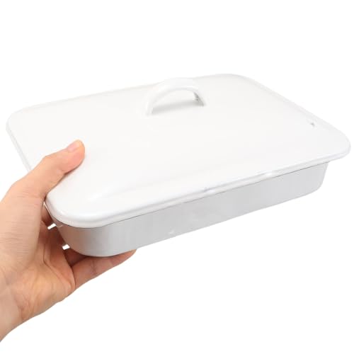 Bandeja para asar esmaltada rectangular antiadherente para horno e inducción 5
