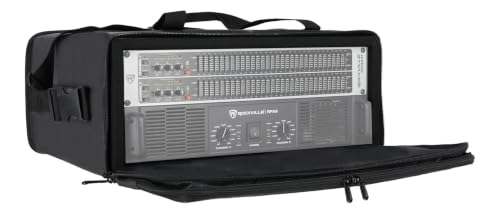 Image of Rockville RRB45 V2 4U Portable Rack Bag Double-Sided Case with 16 inch Depth