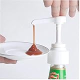 TOSSPER Marmelade Flasche Pumpe Sauce Dispenser Ketchup Essig Flasche Kopf Druck Push Typ Düse Home Küche Werkzeuge Zufällige Farbe