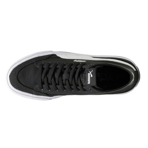 Image of PUMA Mens Court Classic Vulc Mid Sneaker, Mens Black Mens White, 8