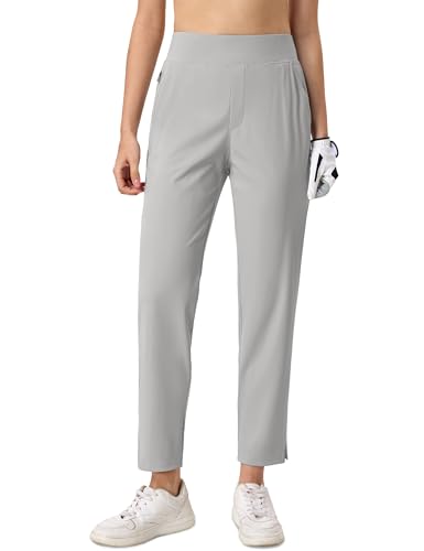 MAGCOMSEN Womens Golf Pants UPF 50+ High Waisted Stretch 7/8 Ankle Dress Work Casual Slack Summer Travel Pants 5 Pockets