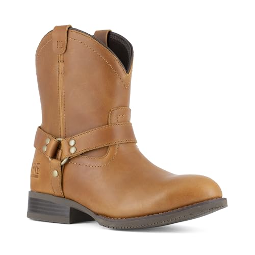 FRYE SUPPLY Women's Harness Steel Toe Pull On Work Boot Brown - FR40602F by Frye - Used condition - Image 8