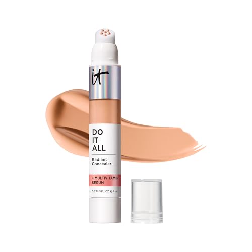 IT Cosmetics Radiant Concealer with Medium Coverage, Enriched with Vitamins B3, B5 and E, Do It All Concealer, 7Ml