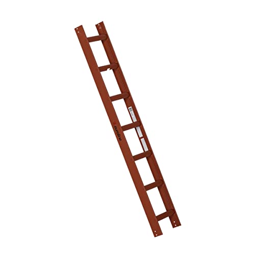 Euroline Alu-Dachauflegeleiter für Kaminkehrer rot 1x7 Sprossen-Länge 2,00 m 3220107