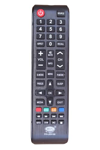 Image of Compatible TV Remote for Ak ai China /Chinese Assembled Smart Led /LCD Tv | No Voice Function (Exactly Same Remote Will Work Only) - Please Match The Image with Your Old Product (China LED 100)