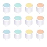 Qunlions life Replacement Pads Compatible with Frida Baby Electric Nail Buffer, 12 Pieces Baby Nail Trimmer Pads Grinding Heads Suits to Newborn and Adults (4 Colors)