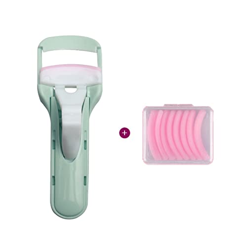 warkul Eyelash Tool Easy To Use Natural Effect Lightweight Pressing Mini Eyelash Curler for Home Green