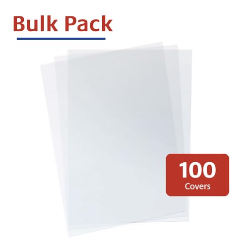 TruBind Binding Covers for Reports and Presentations - Crystal Clear PVC - 7 Mil Thick - Letter Size - 8 1/2 inch x 11 inch - Square Corners - No Tissue Interleaving - 100/Bx (CVR-07ASN)