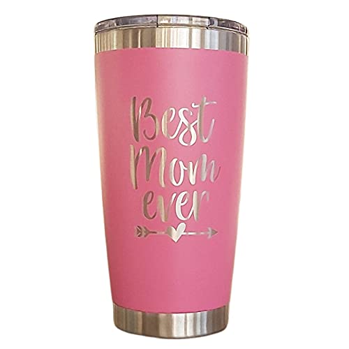Best Mom Coffee Tumbler For Women, Insulated Stainless Steel Travel Mug For Women, Pink Travel Mug #TOP6