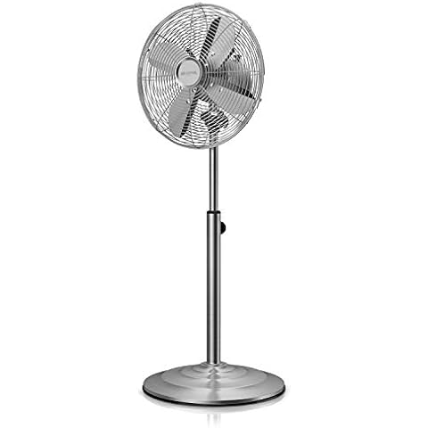 Brandson - Standventilator mit Oszillation 80° im Chrom-Design Cover