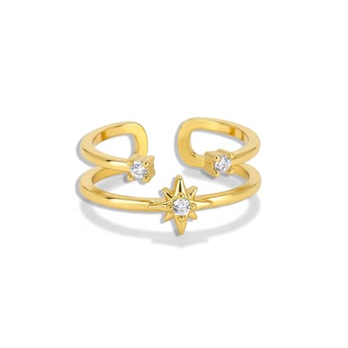 Bague orbite anneau moderne idéal pour sublimer vos tenues de bureau et de soirée