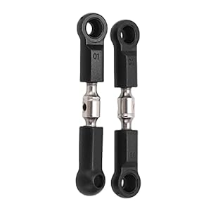 RC Car Linkage Rod Ends, Steering Tie Rod Links Replacement Parts Bending Resistant 2PCS for 104072 Remote Control Cars