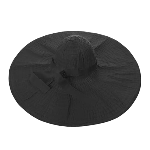 Sombrero de mujer con ala ancha para sol, plegable miniatura 2